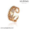 14091 Fashion jewelry copper alloy ring, latest 18k gold color zircon ring designs for girls